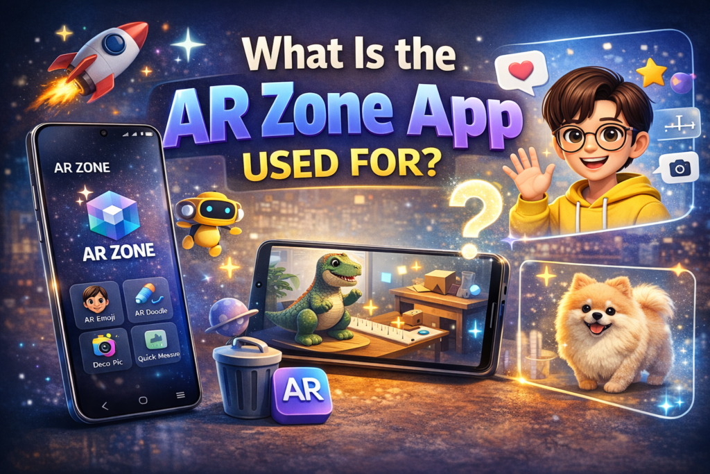 What is the AR Zone app used for