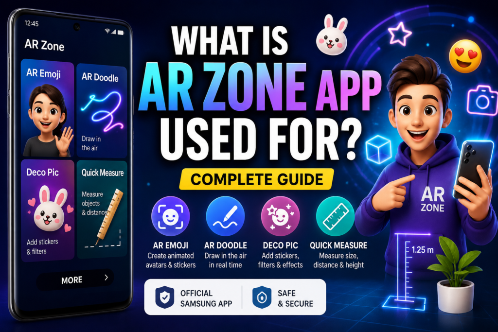 What is AR Zone app used for